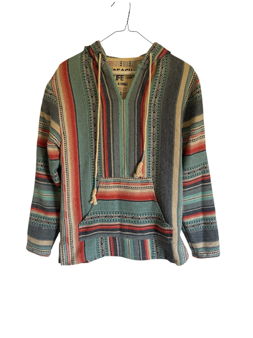 Beach Life by LADRFT Baja Style Hooded Pullover Hoodie